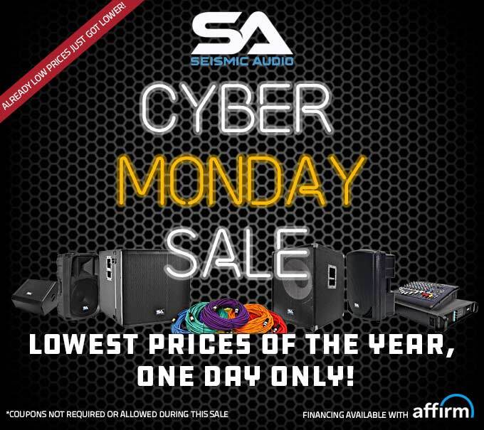 seismicaudio's tweet photo. CYBER MONDAY Sale is Live! Our Lowest Prices Ever Just got LOWER! One Day ONLY, so get it while you can! https://t.co/UCDirA1Rlz https://t.co/zTJS5qbydQ