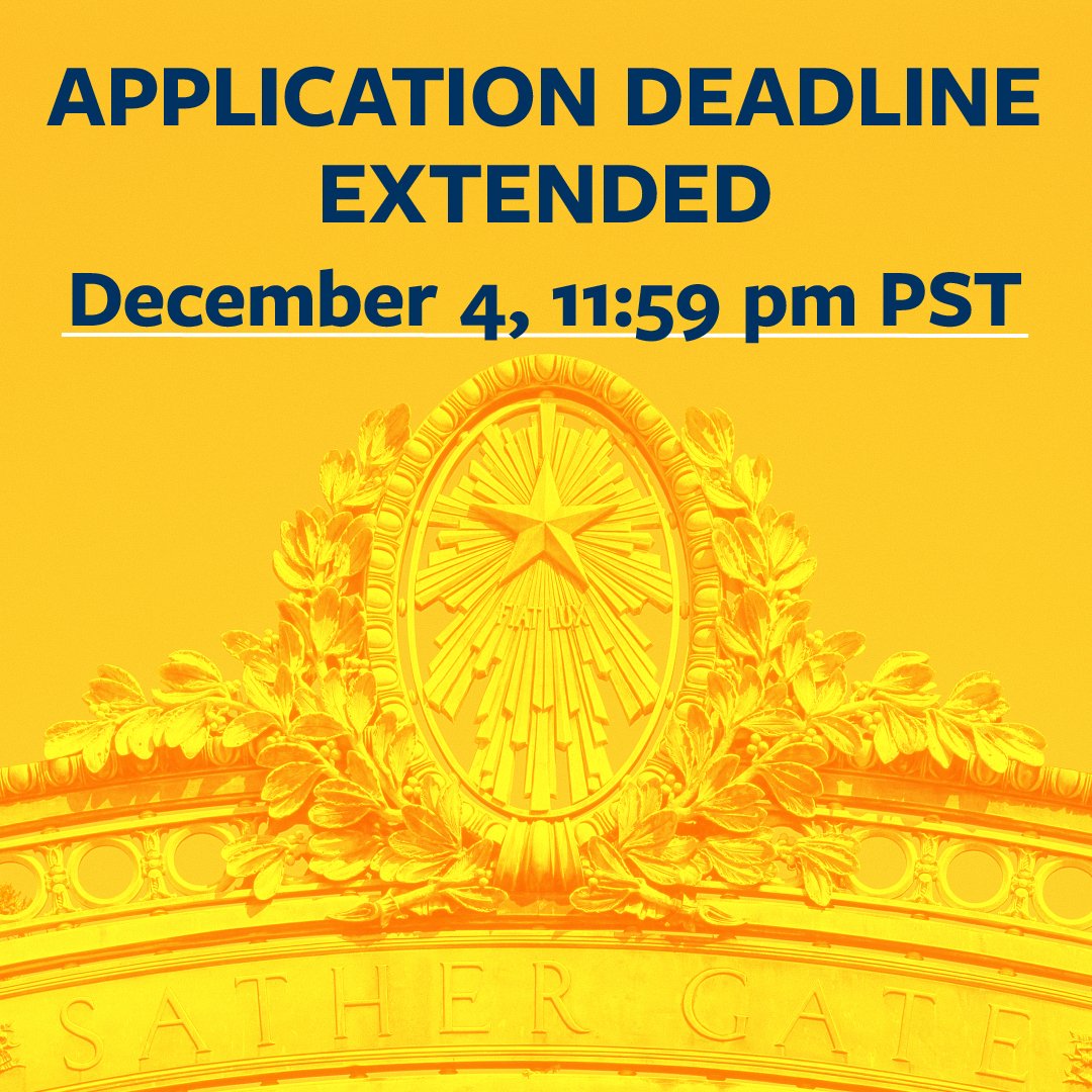 CalAdmissions's tweet photo. The deadline to submit your applications has been extended to DECEMBER 4th, 11:59 PM PST. https://t.co/NYcHiBsbw5