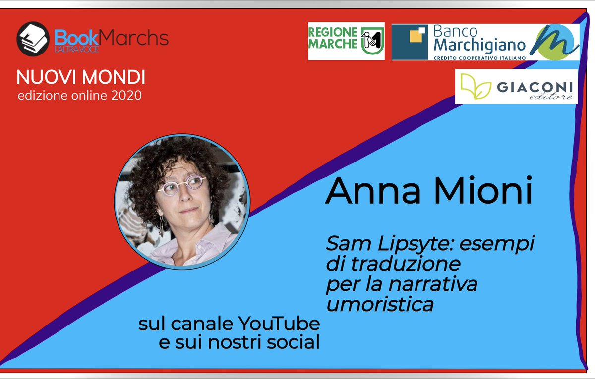 bookmarchs's tweet photo. Video del nuovo appuntamento! La traduttrice Anna Mioni ci parla di uno scrittore divertente come l'americano Sam Lipsyte. La sua satira investe tutta la nostra società, anche gli aspetti dei quali è considerato tabù parlare in modo irriverente.
LINK:
https://t.co/5OHuvE16Vq https://t.co/lQggCli42Z