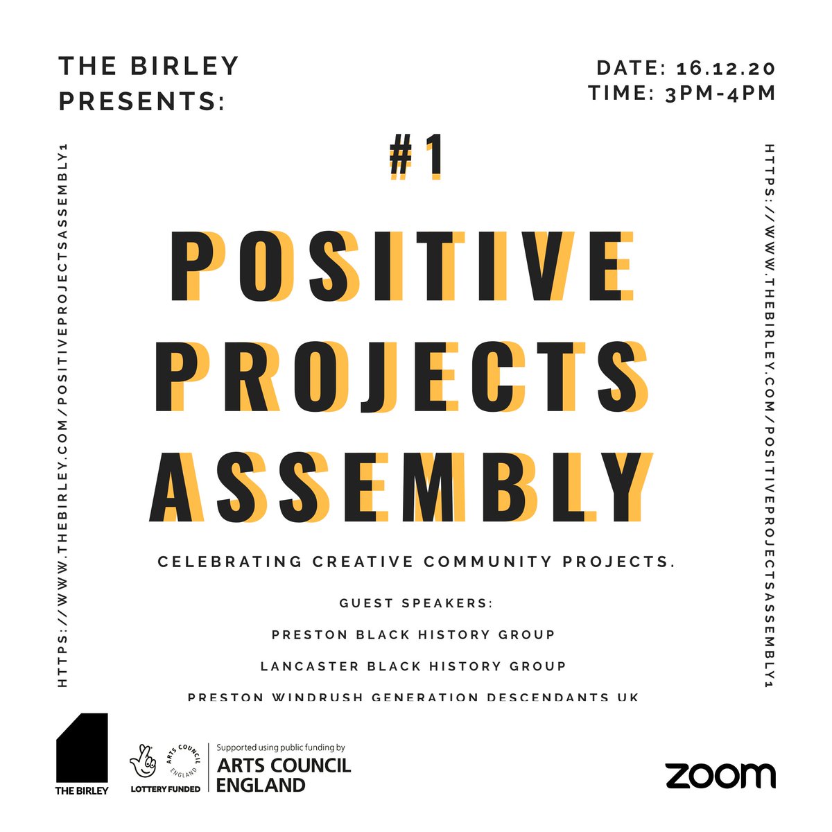 the_birley's tweet photo. Free online talk, 16th Dec: Black history in Preston &amp; Lancaster, part of new programme 'Positive Projects Assembly'. Join #PrestonBlackHistorygroup, @LancasterBlack history group, @WindrushPreston to hear about their work, campaigns, and creative projects https://t.co/NOPwDBqdPB https://t.co/UWT7qedKtv