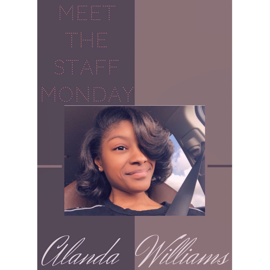 This week’s #MeetTheStaffMonday is Alanda Williams! 🌸
Others describe her as: 
〣 Sincere 
〣 Effortlessly Funny 
〣 Nice 
〣 Selfless 
〣 Confident 
What Alanda loves most about yearbook is... 
the wonderful people, and being able to capture memories.