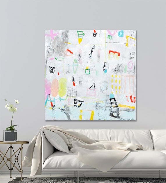 Colorful Abstract painting, Large wall art, https://t.co/P3Q0B5i1SI #art&collectibles #painting #acrylic #largecanvasart #abstractpainting https://t.co/2Y9OFf3zyF
