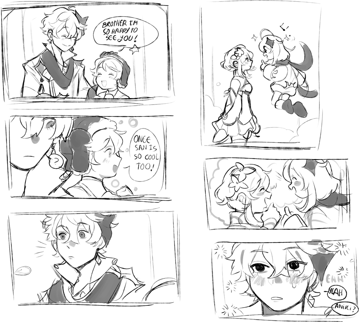 Just some genshin ideas I have to finish
these are all messy jajsjjfgf
ALSO SOME CHILUMI COMICS I WILL FINISH LATER ??