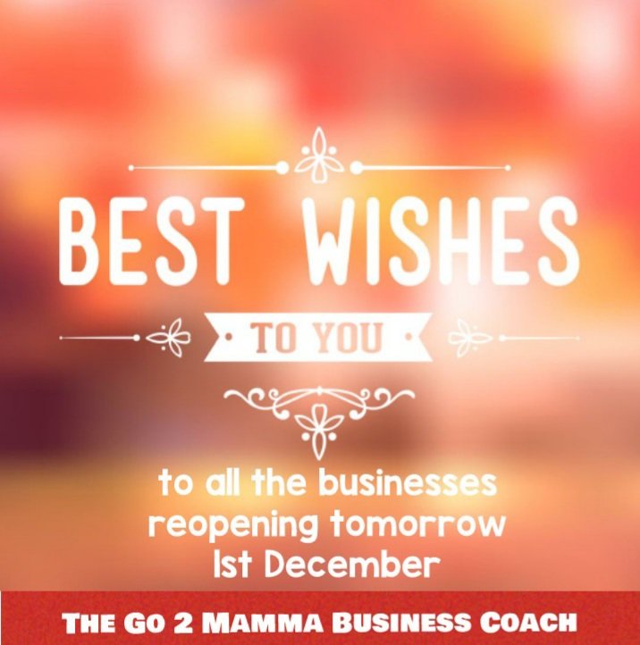 Thinking of all the business owners set to reopen from tomorrow 1st December #December #shopsmallbusiness #reopening #level3 #retail #beautician #hairdressers #gyms #museums #galleries #cinemas #outdoorsport  #noncontacttraining #hospitality #restaurants #hotels #banb