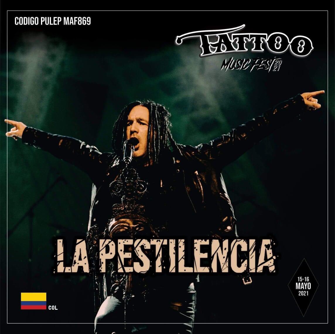 Tattoo Music Fest (@tattoomusicfest) on Twitter photo Muchos hemos esperado por este momento...
¡¡¡Por primera vez, una de las bandas más icónicas del punk colombiano, La <a href="/La_Pestilencia/">Pestilencia</a>, dice presente en la séptima edición del #TattooMusicFest!!!
¡Punk hardcore desde Colombia! 🔥🔥🤘🏻🤘🏻
#PorVolverASentir #TattooMusicFest2021 Muchos hemos esperado por este momento...
¡¡¡Por primera vez, una de las bandas más icónicas del punk colombiano, La <a href="/La_Pestilencia/">Pestilencia</a>, dice presente en la séptima edición del #TattooMusicFest!!!
¡Punk hardcore desde Colombia! 🔥🔥🤘🏻🤘🏻
#PorVolverASentir #TattooMusicFest2021