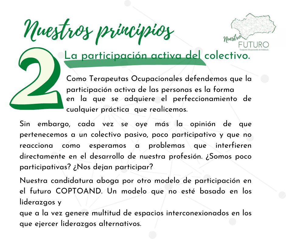 CGCOPTOAND's tweet photo. ¿Quieres formar parte de la creación del primer Colegio Profesional de Terapeutas Ocupacionales? Conoce los proyectos de las dos candidaturas presentadas en https://t.co/xhjJ9IcOjv ¡Participa y cénsate! https://t.co/T1m1gLAgwn