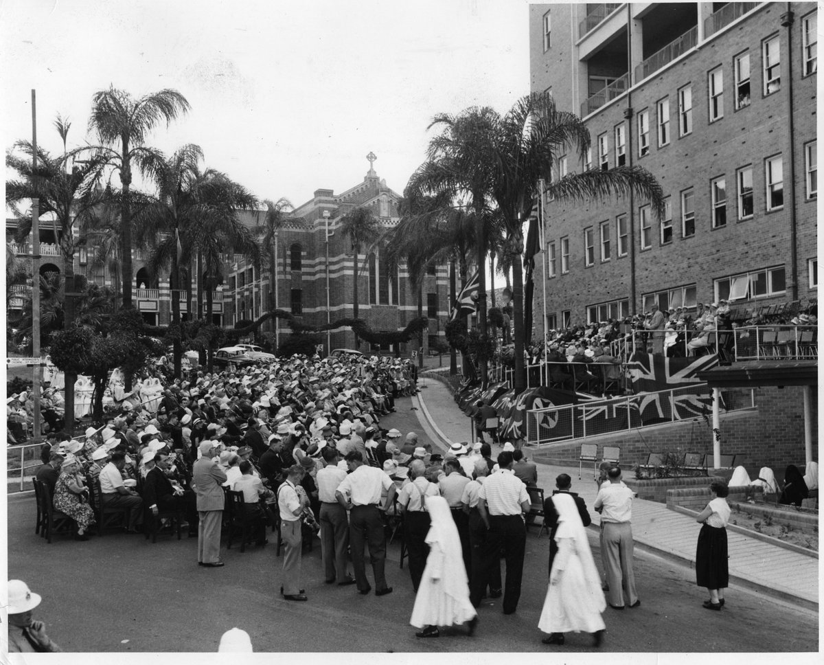 Recognise this? It's the official opening of Mater Mothers’ Hospital on this exact week back in 1960, which means this week Mater Mothers is celebrating 60 years of welcoming Queensland's littlest lives into the world. Congratulations #MaterMothers!