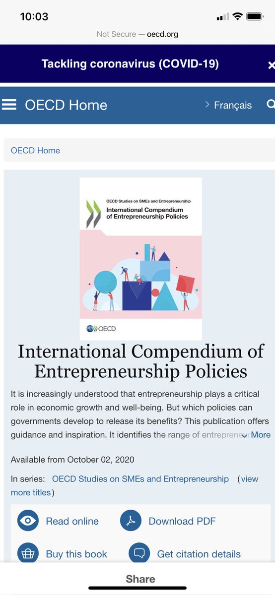 Great to be part of panel for #OECD and #ICSB on the future of #entrepreneurship #policy and discussing OECD compendium with 16 useful global case studies ⁦<a href="/OECD/">OECD ➡️ Better Policies for Better Lives</a>⁩ ⁦<a href="/ICSB/">ICSB</a>⁩ ⁦<a href="/ipaaccountants/">IPA</a>⁩