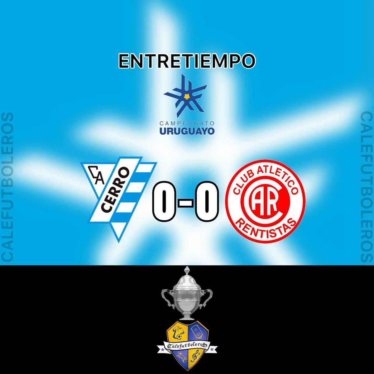 CaleSanchez17's tweet photo. Chato primer tiempo.
Algo mejor #Rentistas, que pudo abrir el score pero se lo negaron el palo y #RodrigoFormento. Casi nada del villero en ofensiva. https://t.co/Nz0AVFds69