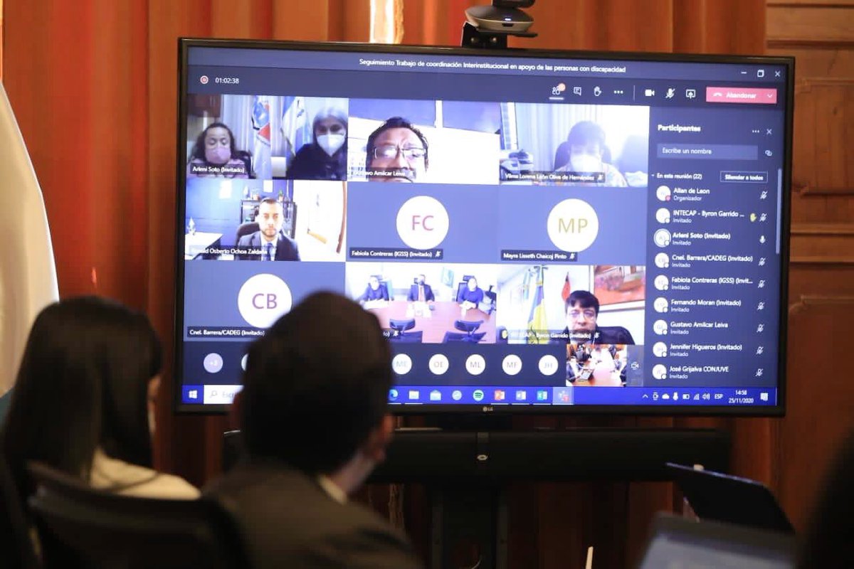 Diferentes instituciones con el apoyo del equipo de #CentroDeGobierno, coordinan acciones para gestionar proyectos en pro de las personas con discapacidad. Esto es un trabajo interinstitucional para poner fin a la exclusión de esta población y por una participación plena.