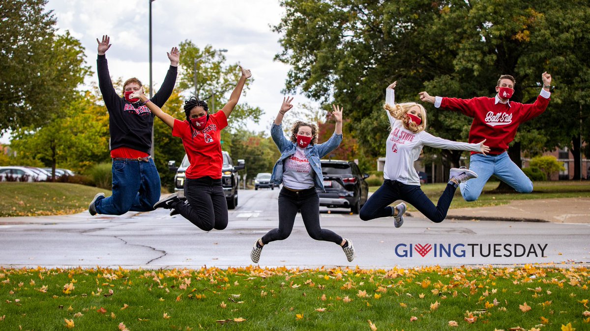 BSUFoundation's tweet photo. Today, on #GivingTuesday, we hope you'll consider supporting @BallState students.

Two areas of giving where your gift will support students with extraordinary financial need: The Take Flight &amp; the Jack Beyerl Emergency Aid funds ❤️ Make a difference at https://t.co/wP3Y1FPHCa https://t.co/0UPAxFVuXG