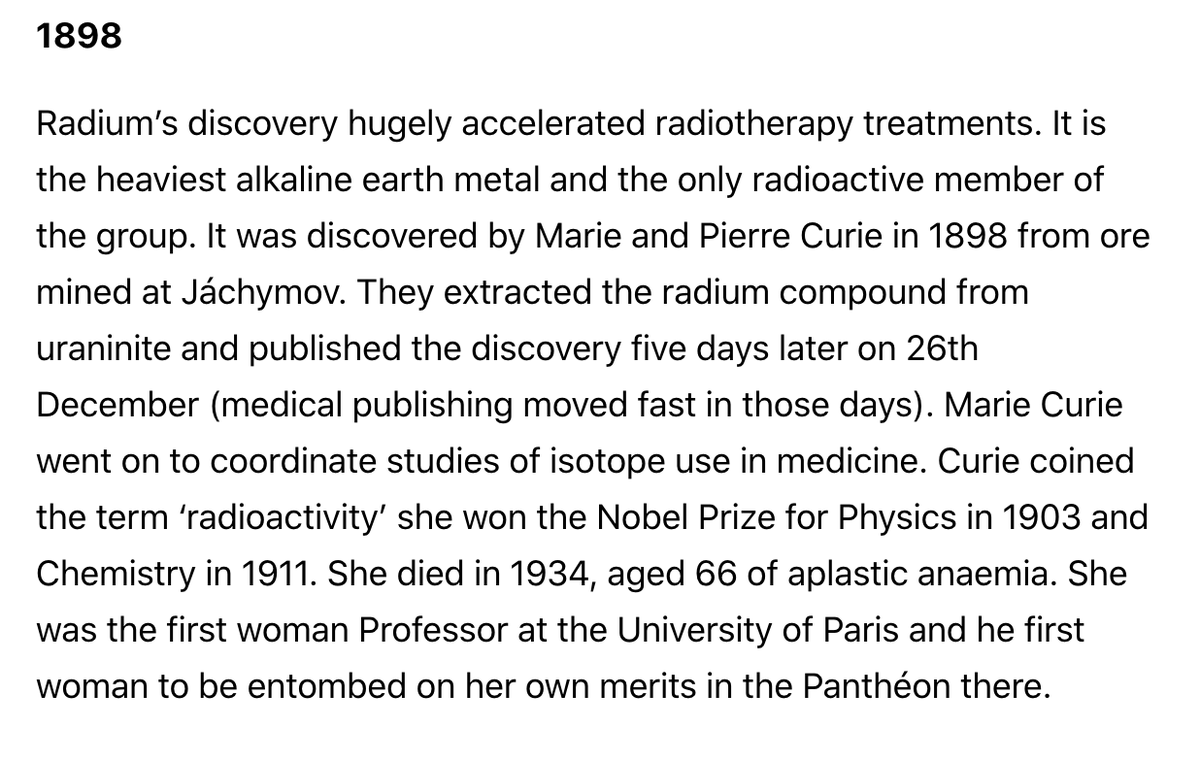 Rad_Nation's tweet photo. 1898

The most extraordinary woman (and her husband) - discover radium

#125yrsRadOnc #radonc 
#Womenwhocurie

https://t.co/cUEe33FulX https://t.co/Hvn7QFX3yz