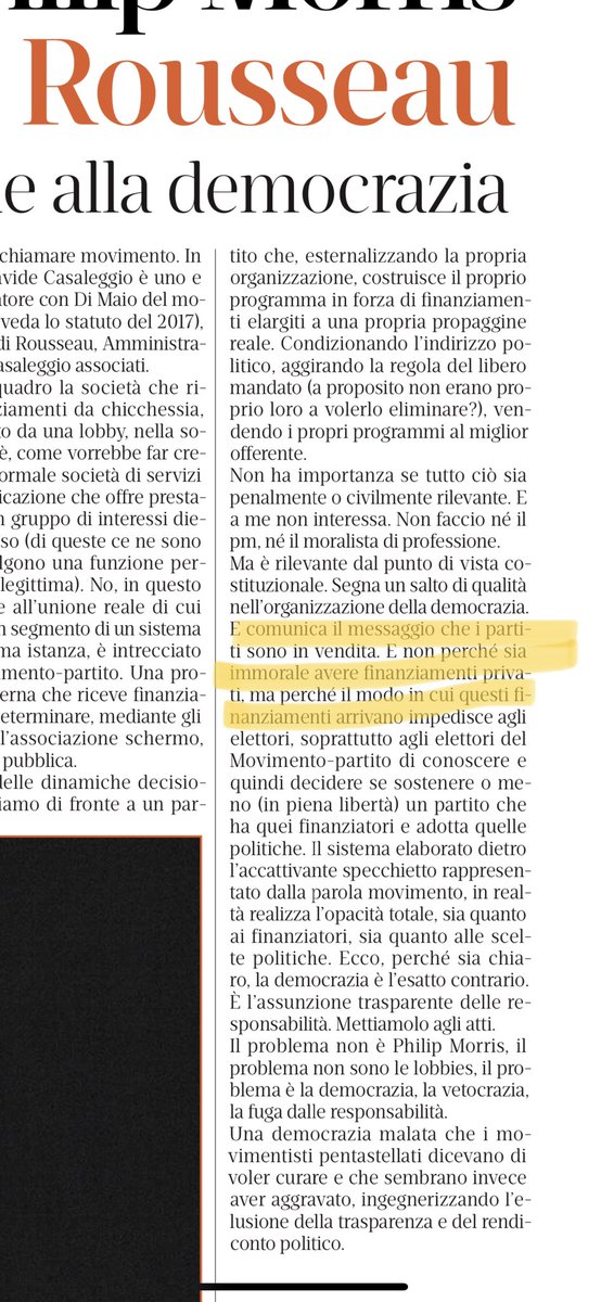 carloalberto's tweet photo. Un partito in vendita al miglior offerente.
Definitivo #Guzzetta su @ilriformista sul “giro del fumo” del #M5S. https://t.co/1uRb4AaLwO