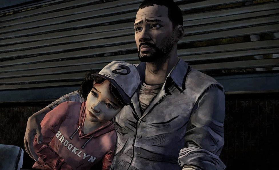 bestofvidgames's tweet photo. lee and clementine — the walking dead https://t.co/u6EQeQoiR5