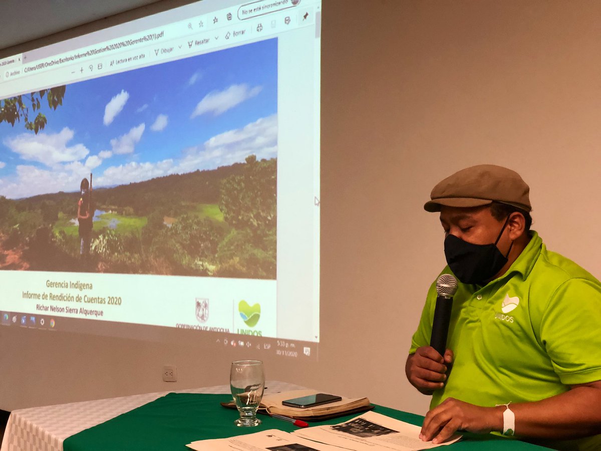 El gerente @RicharSierraA @IndigenaAnt hizo el ejercicio de #Rendicióndecuentas en el espacio de la Mesa de concertación y diálogo de los pueblos indígenas de Antioquia.
@GobAntioquia https://t.co/tE4b8By8sL