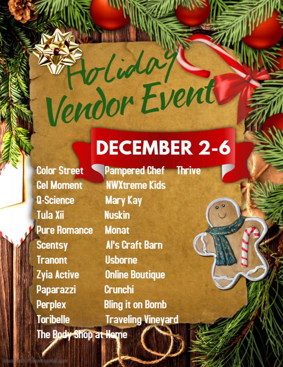 nwxtreme's tweet photo. Join these awesome vendors for a Holiday Sip n Share Shopping event.  Get a headstart on your holiday shopping and shop small business.  Lots of great gifts to choose from!  #shopsmallbusiness #shoponline #onlineshopping #Holidayshopping #holidaymarket https://t.co/wqW5QBCSNG https://t.co/maHu9FU4bO