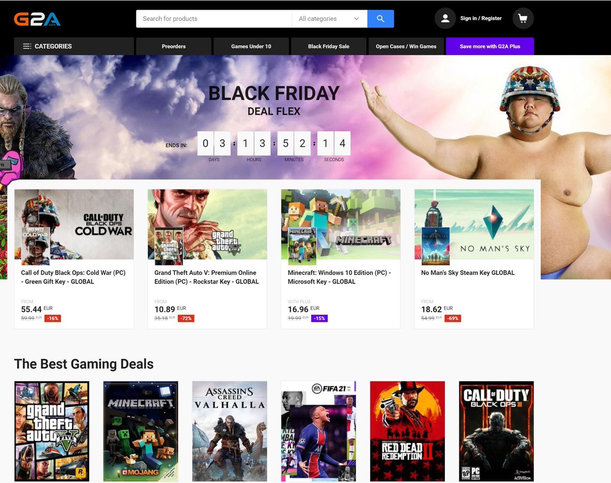 Last chance! Black Friday Deals! Get your fav games at a cheap price or buy cheap PSN / XBOX prepaid cards: https://t.co/Y1quz3NguX, CashBack Code