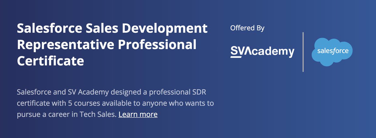 After announcing a partnership w/  @salesforce and  @coursera in September, SV Academy looks well on its way in disrupting the future of education and going direct-to-talent, eliminating college as the middleman. SV Academy IS the modern vocational school.