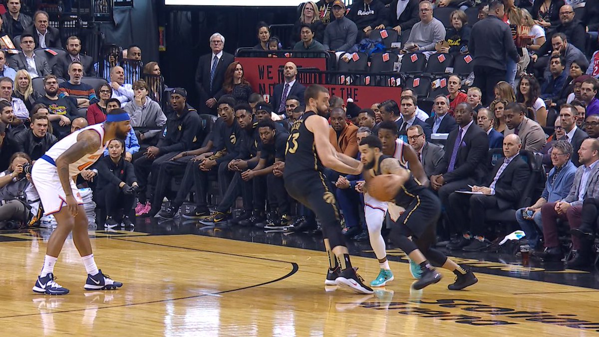 ...in that spirit, this still frame is striking to me. Look at the bench. Everyone is locked in on the game. It's rare that I ever see a still frame where every single player is this focused on the action, and it's a testament to what I respect about them.