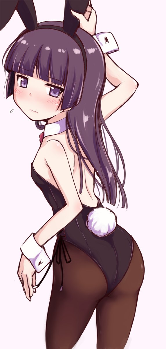 いいおしりの日 の残留思念 おしり構図のラフバニーストックからざっくり描きで 高槻暁のイラスト