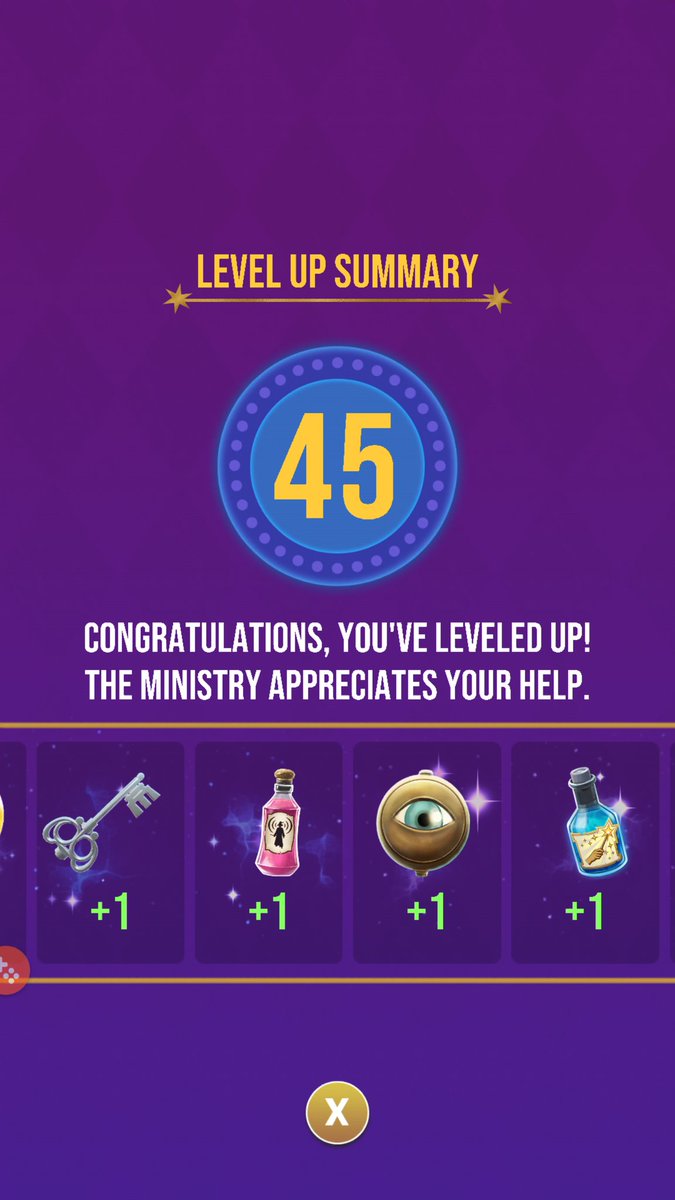 craigeh's tweet image. Feeling a sense of accomplishment with this game after the last week. #wizardsunite #levelup #goldframes