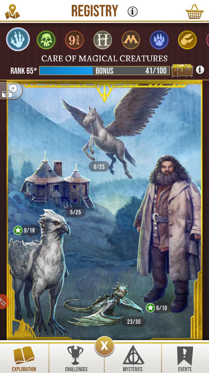 craigeh's tweet image. Feeling a sense of accomplishment with this game after the last week. #wizardsunite #levelup #goldframes