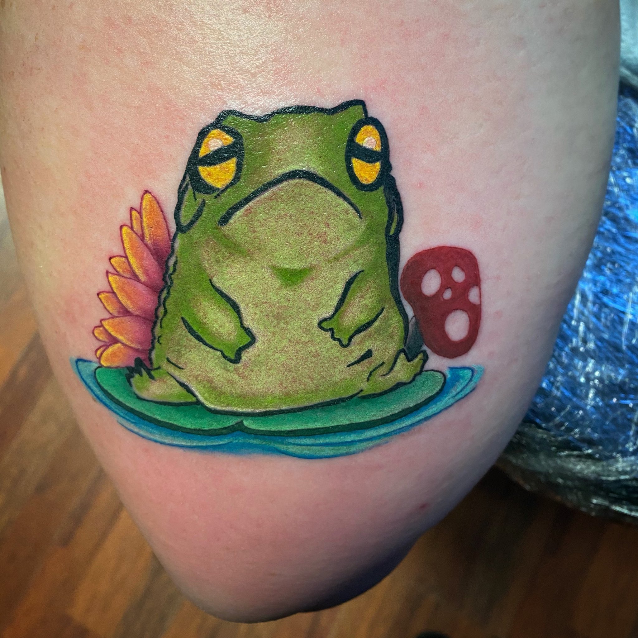 Frogs On Lily Pads Tattoos