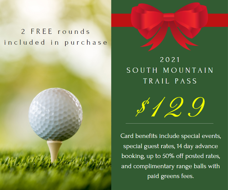 🚨 LAST CHANCE 🚨

Enjoy 2 FREE rounds with your South Mountain Trail pass when you purchase by the end of today! Get your pass before this deal ends: bit.ly/32DDWCL