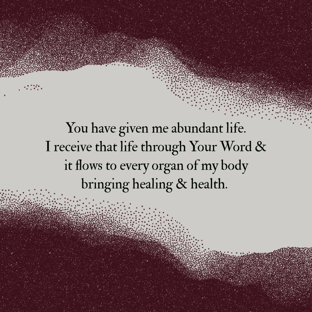 CharlesCapps1's tweet photo. Confession of the Day- You have given me abundant life. I receive that life through Your Word and it flows to every organ of my body bringing healing and health. (Reference: John 10:10, John 6:63) https://t.co/YWuzKJqDqn