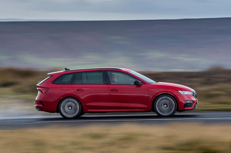 autocar's tweet photo. The latest Octavia vRS Estate is essentially the Mk8 Golf GTI wagon that Volkswagen won’t build, reckons @_rlane_ - first drive review: https://t.co/2zyrEUKXU8 https://t.co/XMLYtouVwf