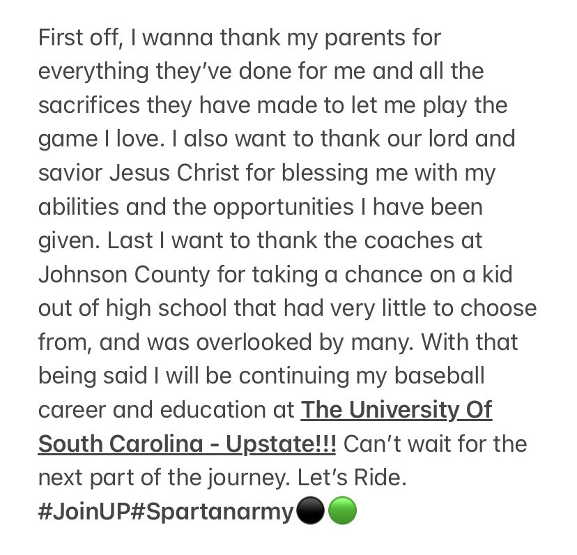 Commited‼️✅ <a href="/adbrown32/">AB</a> <a href="/UpstateBSB/">USC Upstate Baseball</a> @B_Sakowski_PG <a href="/The_Noah_Sharp/">Noah Sharp</a> <a href="/JCCCBaseball/">Cavalier Baseball</a>
