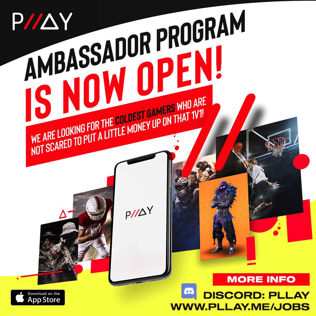 Looking for our 2021 PLLAY ambassadors! Great opp for college students..or anyone who loves to #game 🎮🗣 Pllay.me/Jobs