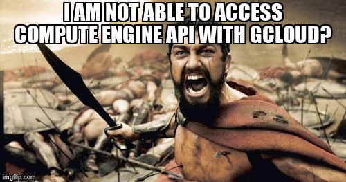 overflow_meme's tweet image. I am not able to access compute engine API with gcloud? stackoverflow.com/questions/6507… #googlecomputeengine #googlecloudplatform #googlecomputeapi