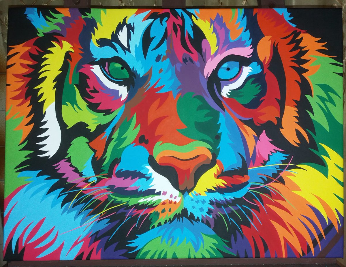 katpintora's tweet photo. TIGRE POP ART 🐯
🎨Acrílico sobre canvas
🖌61 cm × 45,7 cm https://t.co/oadjRayG9X