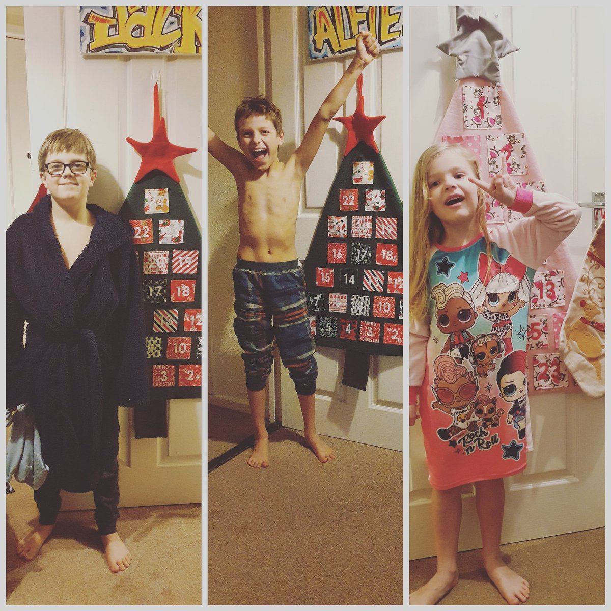 Christmas tradition of putting up the advent calendars #nowitschristmas