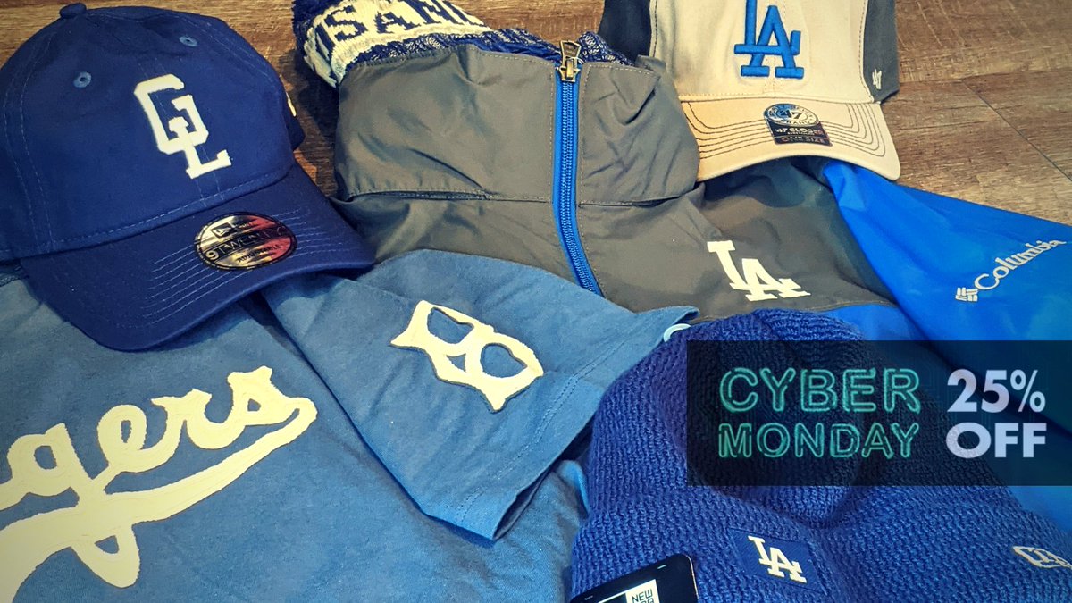 greatlakesloons's tweet photo. Pro Tip: #MiLB team stores sell #MLB gear at small business prices. 

Shop today and save 25%! #CyberMonday #Dodgers https://t.co/gs0oObuDnn https://t.co/Bika96LRD3