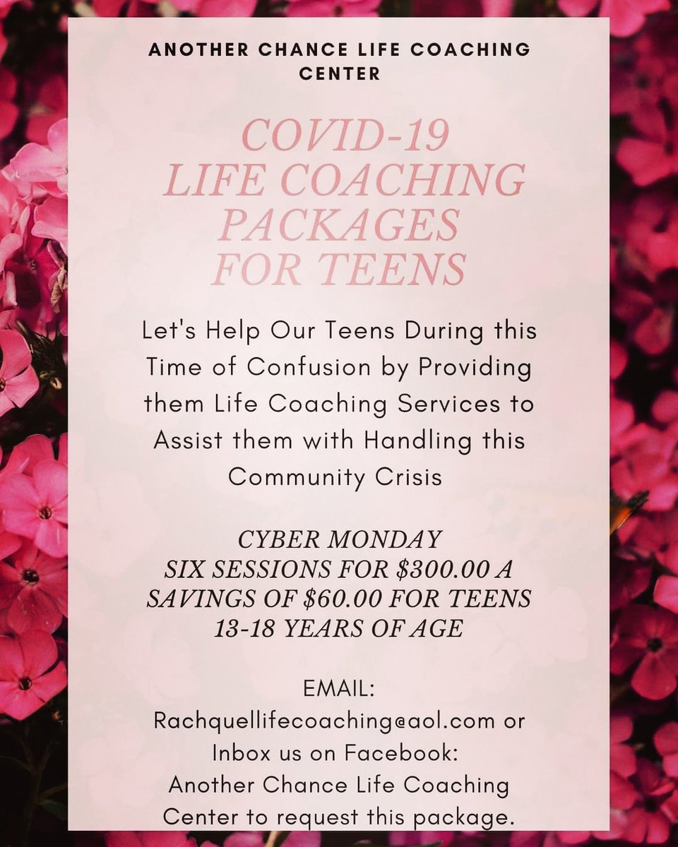 RachquelJackson's tweet photo. Cyber Monday...Teen suicide rate has increased since COVID so these packages are designed to assist our teens with the stress of COVID #CyberMonday #Cybermonday2020 #teens #SuicidePrevention #COVID https://t.co/Nzjlx3vwK4