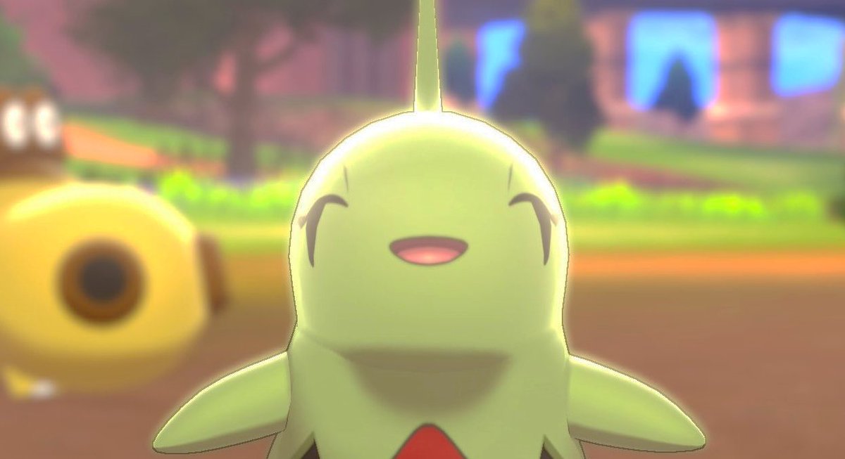 smilingpokemon's tweet photo. The smiling Pokémon of the day is... Larvitar! No matter how tiny you might be for now, you can one day move mountains! And enjoy being adorable while it lasts. Submitted by @_GrumpyNSP_ https://t.co/go2uNJxvF0