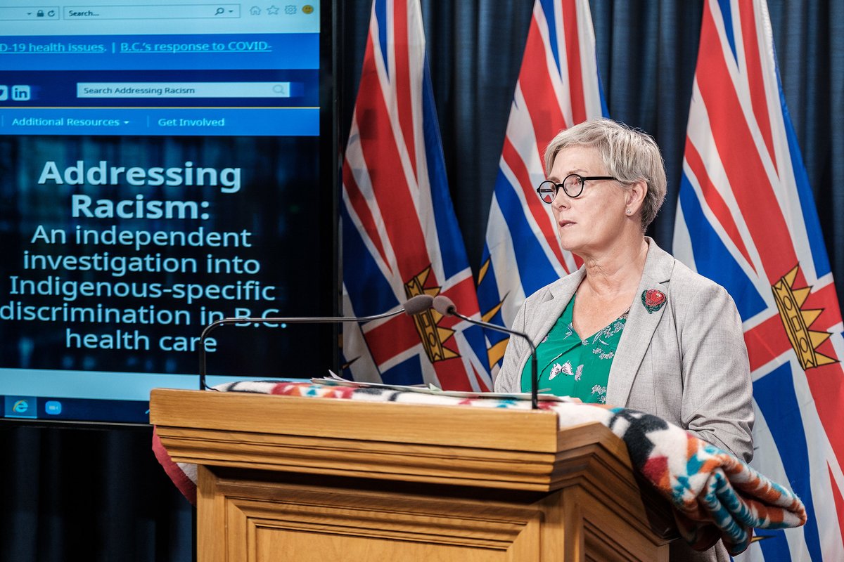 CityNewsVAN's tweet image. &quot;I believe Indigenous peoples will have their voices heard and amplified today, and I think that’s important for today.&quot;  

Read more about Mary Ellen Turpel-Lafond&apos;s review into Indigenous-specific racism in B.C.&apos;s health care system here: bit.ly/39qdPDn #bcpoli