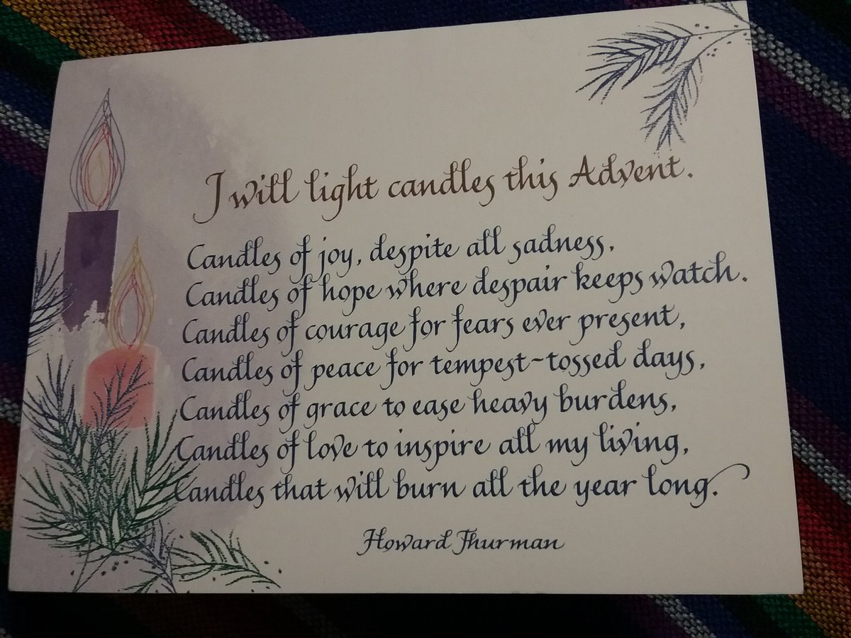 SdsSister's tweet photo. Am praying this Advent prayer by Howard Thurman this year. https://t.co/fC8pDhkhwM