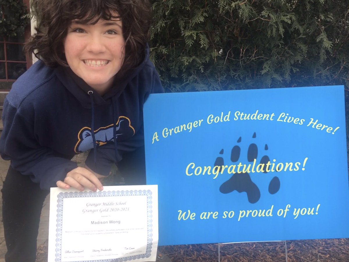 bsteinin's tweet photo. Super proud of my Granger Gold girl!  Thanks @allandavenport @sfredericks21 @lowegranger and Team 6-1!!  #TheGrangerWay @GrangerSign @ScintoCity @mrs_amedei @kuehn_stephanie https://t.co/pJqEKw5Cuf