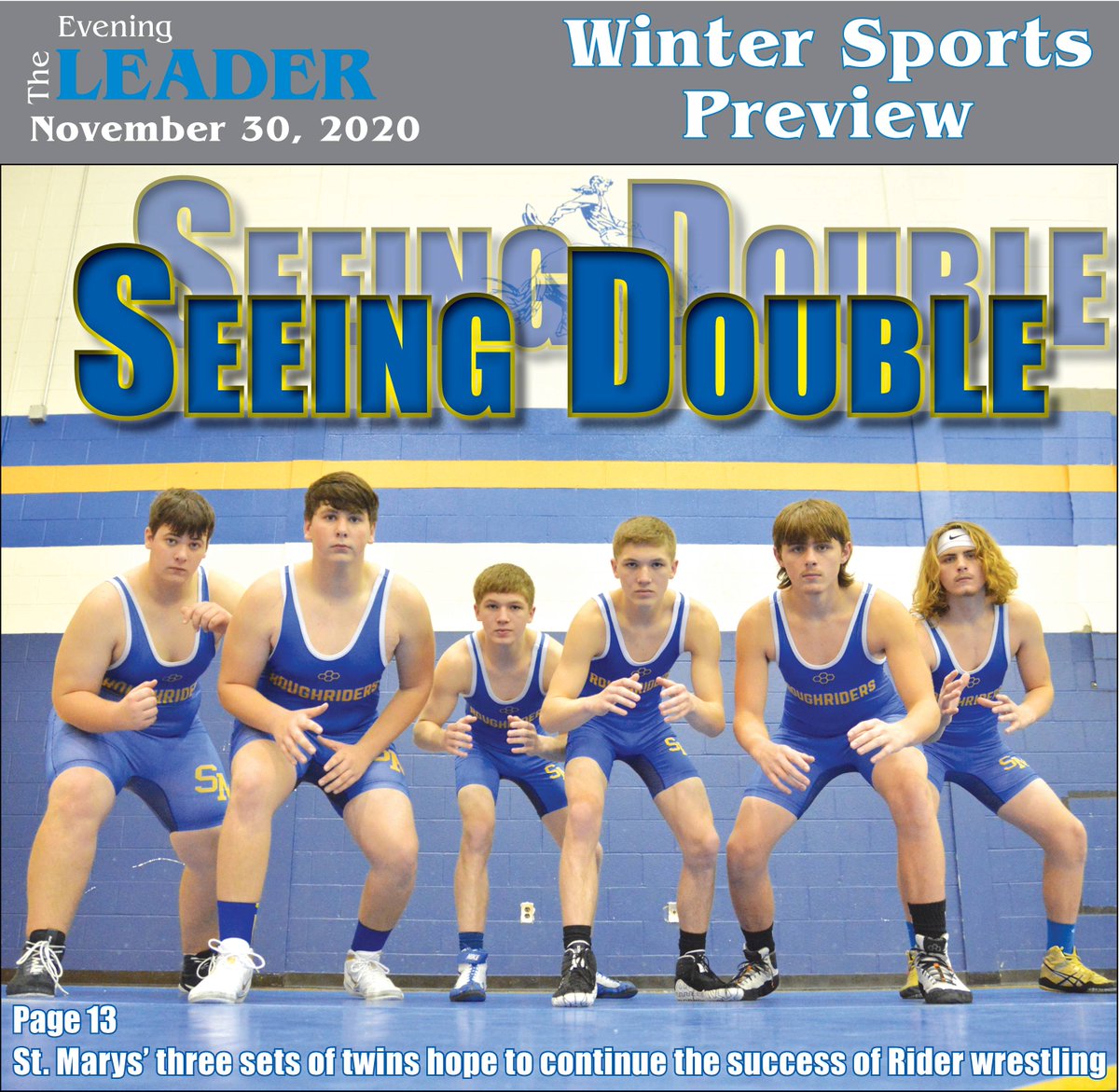 EL_Sports1's tweet photo. If you haven't already, be sure to grab an edition of today's paper to read all of the lowdown of St. Marys, Minster, New Bremen and New Knoxville winter sports teams, including this year's cover featuring the St. Marys wrestling team! https://t.co/uuvbFvctaT