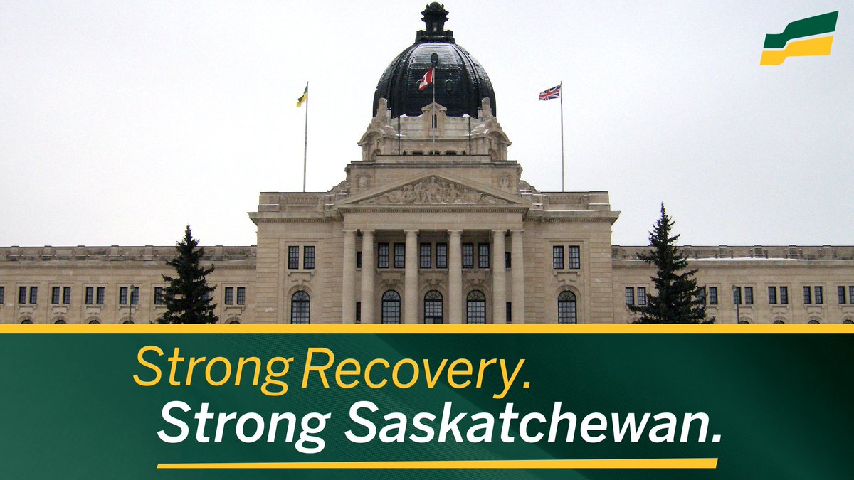 SaskParty's tweet photo. Today, the Lieutenant Governor will present the government's throne speech.
Your Saskatchewan Party team is dedicated to delivering our election promises and building a strong recovery and strong Saskatchewan.
#skpoli #StrongSaskatchewan https://t.co/wIr2JQPkWs