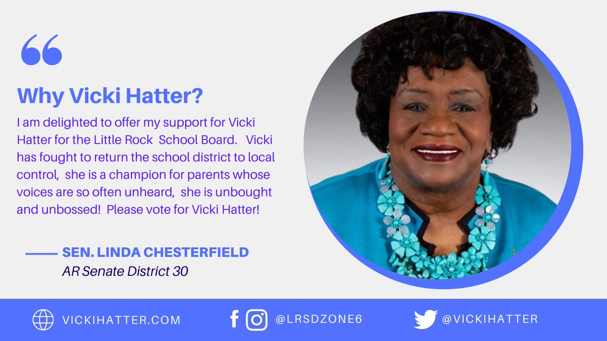I appreciate all the support of community leaders during this campaign. I know that together we can work to providing the best for our students and teachers.