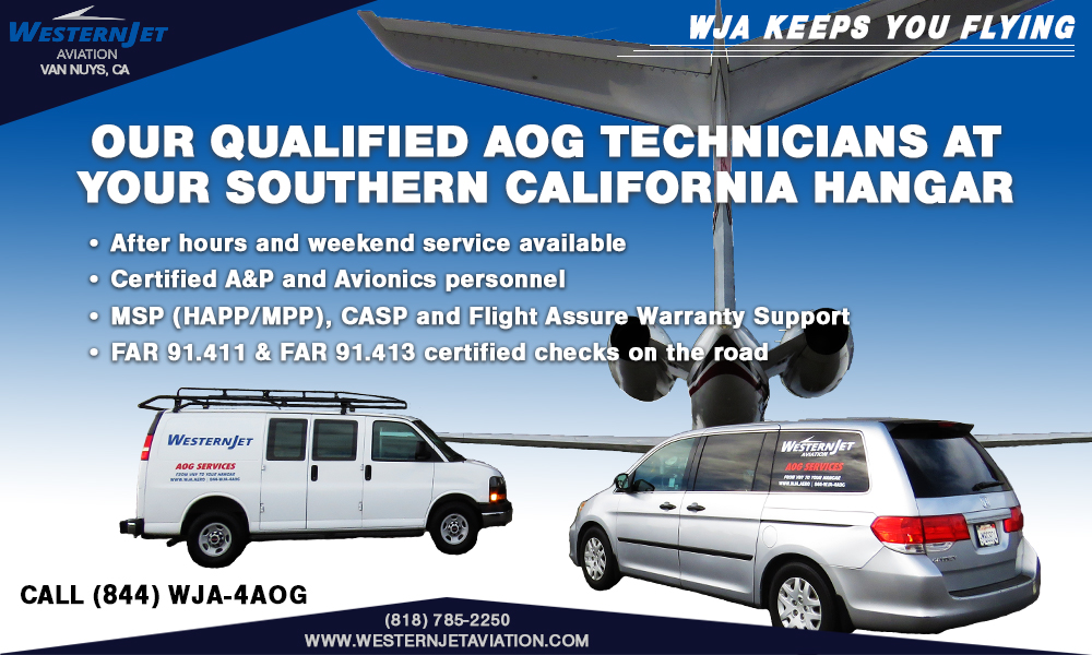 WesternJet's tweet photo. @WesternJet Aviation launches AOG services in Southern California!  After-hours and weekends, our certified A&amp;P and Avionics professionals will arrive at your location with everything they need to assess the situation and get you back in the air. 
https://t.co/hM9PfevroM https://t.co/Bl4avfnStP