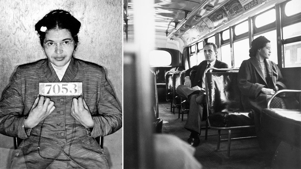 tuCpakoa's tweet photo. Le 1er décembre 1955, Rosa Parks (1913-2005) refusa de céder sa place à un passager blanc dans l'autobus. Elle se fit arrêter. Le pasteur Martin Luther King lança alors un boycott contre les bus qui dura 380 jours, et aboutit à l'abolition de la ségrégation dans les transports ! https://t.co/F1z8fkHumo