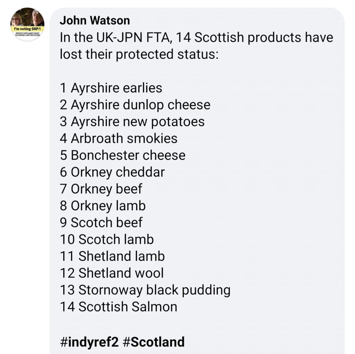Iblogtoglasgow's tweet photo. Here are the casualties under the new UK/Japan Trade Deal. The state of things to come, ladies and gentlemen. We’ll all be drinking British Whisky and Scottish Single malts from Tennessee soon enough. https://t.co/PeleEOzxxy