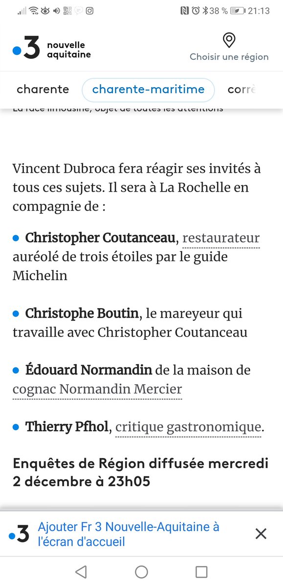 campus_mer's tweet photo. Sur @F3Aquitaine dans le magasine enquête de région. https://t.co/MyTGvs7eJF