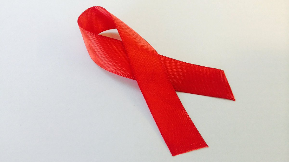Red ribbon for HIV/AIDS awareness