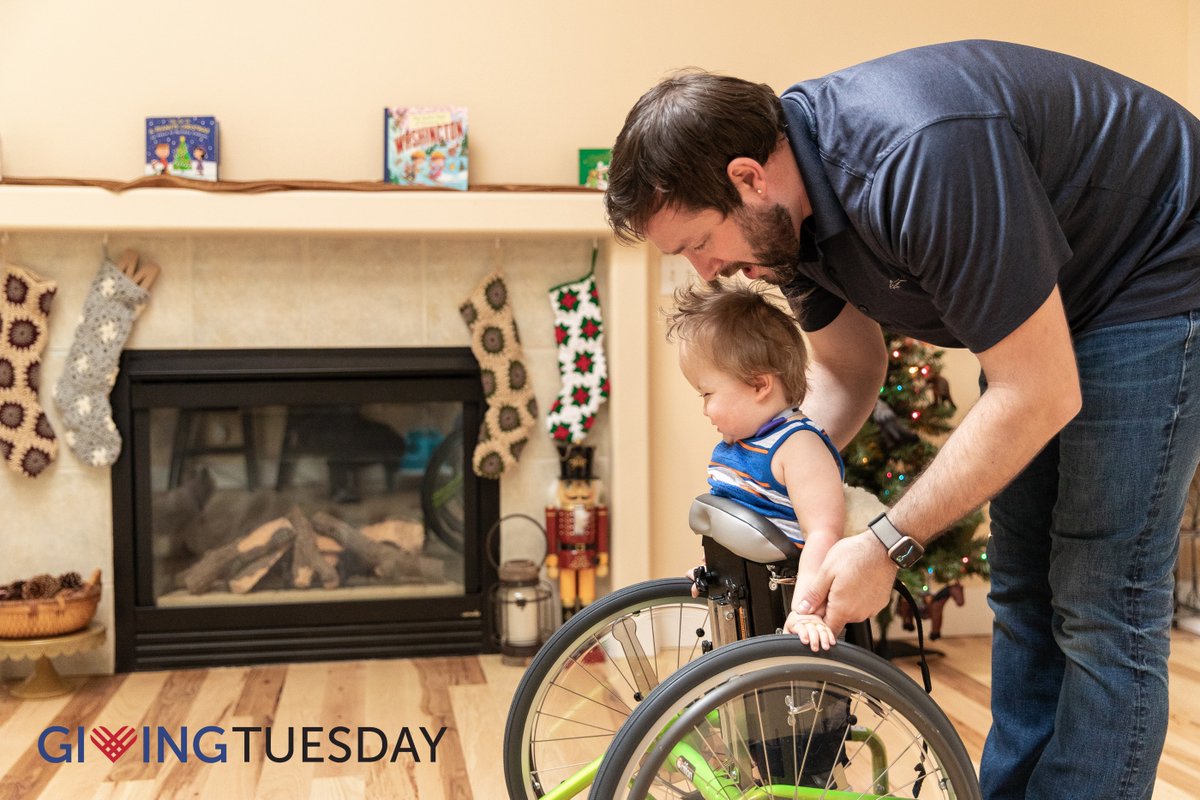 “We don’t expect Malachi will ever walk, but the stander used by his physical therapy team helps get positive pressure into his legs and joints,” said Whitney. Your support for #GivingTuesday provides specialty care that helps kids like Malachi thrive: bit.ly/36jrBpk